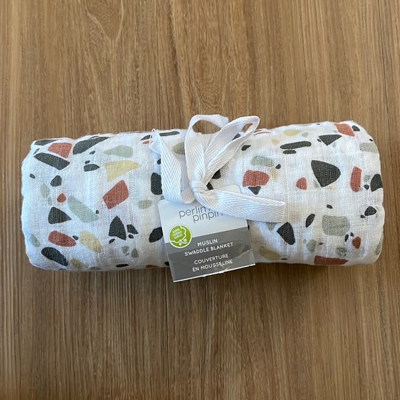 Perlimpinpin Swaddle Blanket Terrazzo- BRAND NEW - Picture 1 of 2